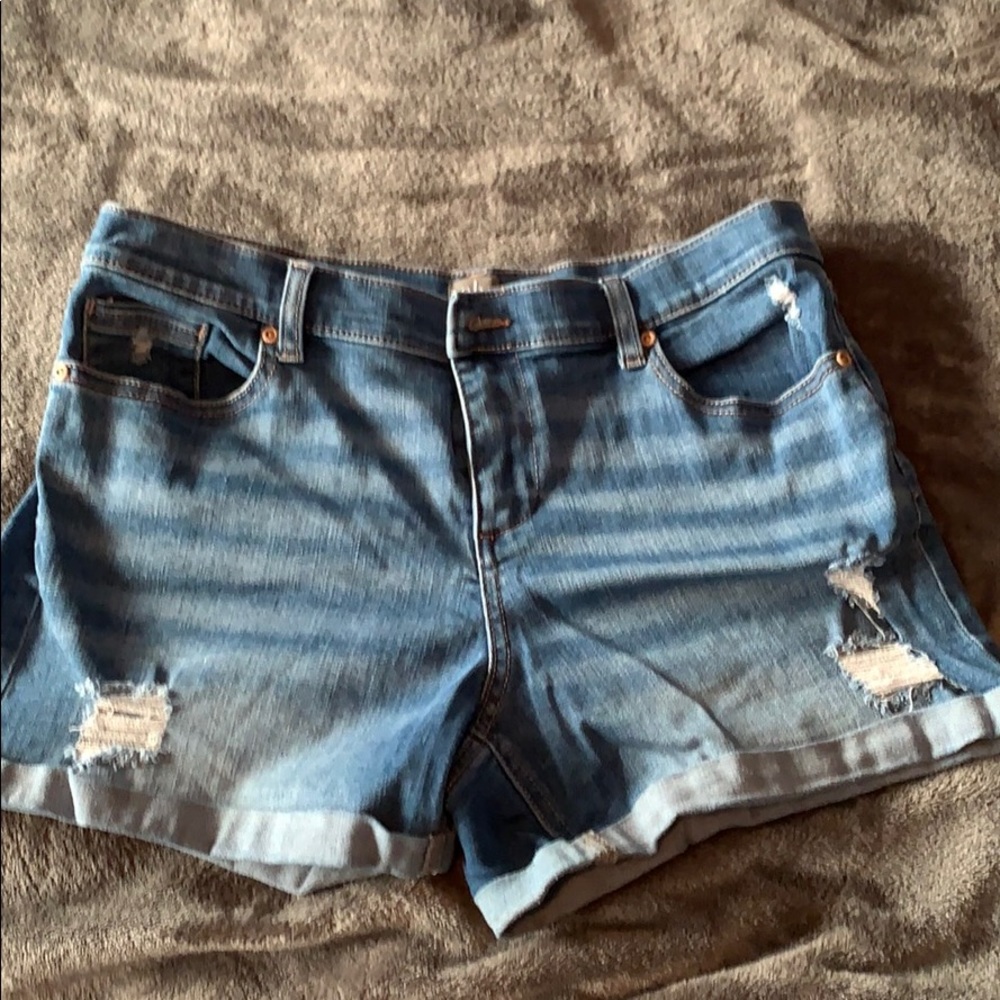 Denim shorts